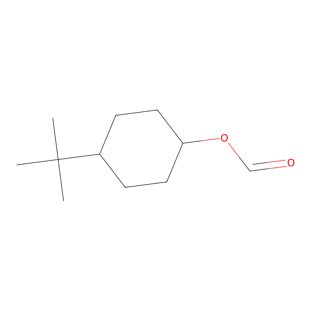 Cyclohexanol, 4-(1,1-dimethylethyl)-, 1-formate molecular structure, CAS 68039-42-9