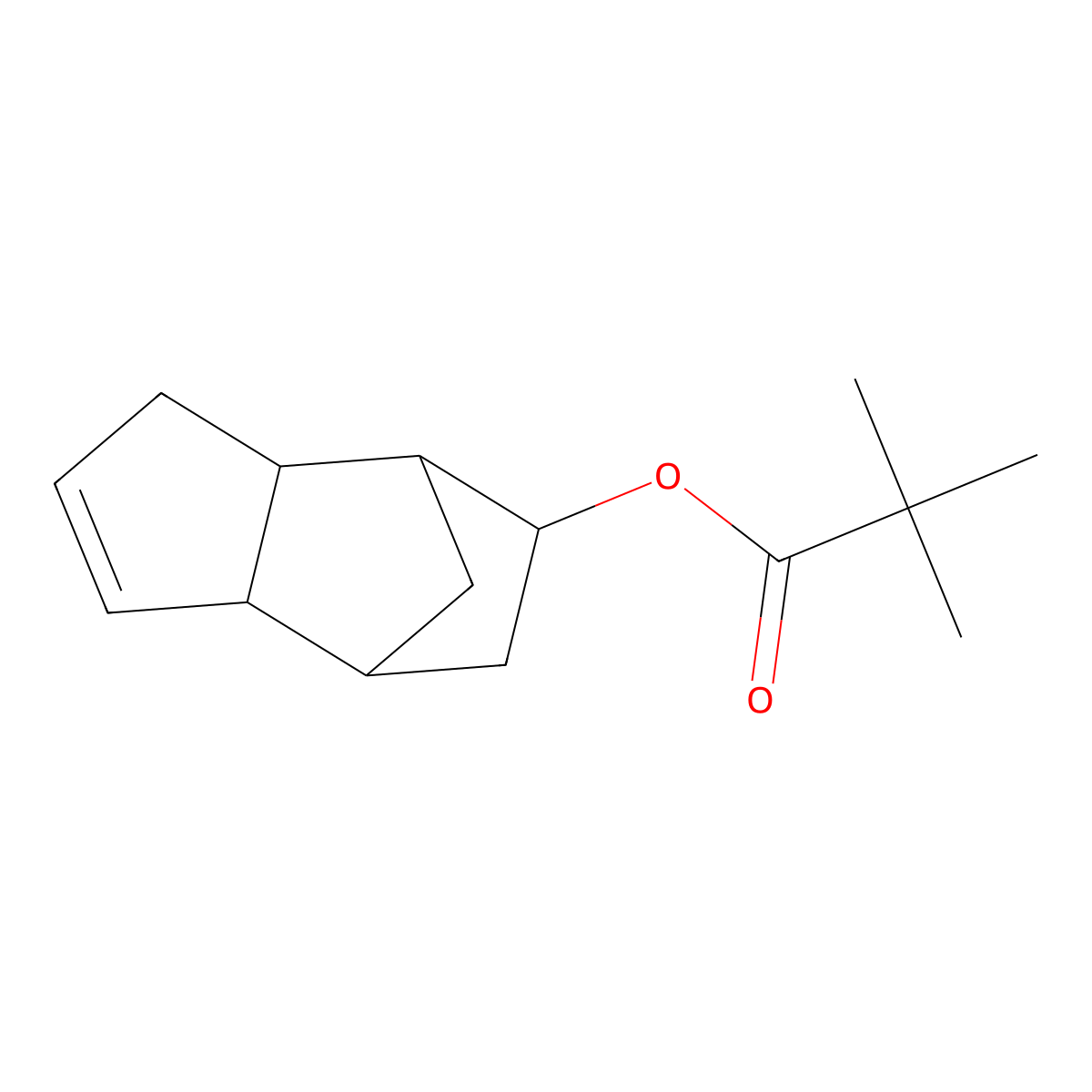 Propanoic acid, 2,2-dimethyl-, 3a,4,5,6,7,7a-hexahydro-4,7-methano-1H-inden-6-yl ester molecular structure, CAS 68039-44-1