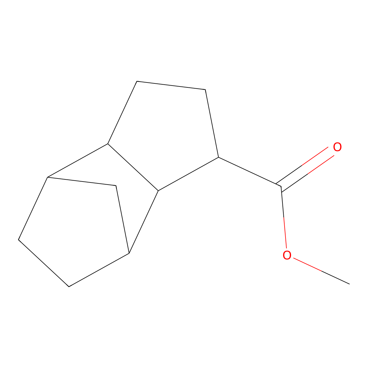 4,7-Methano-1H-indenecarboxylic acid, octahydro-, methyl ester molecular structure, CAS 68039-79-2