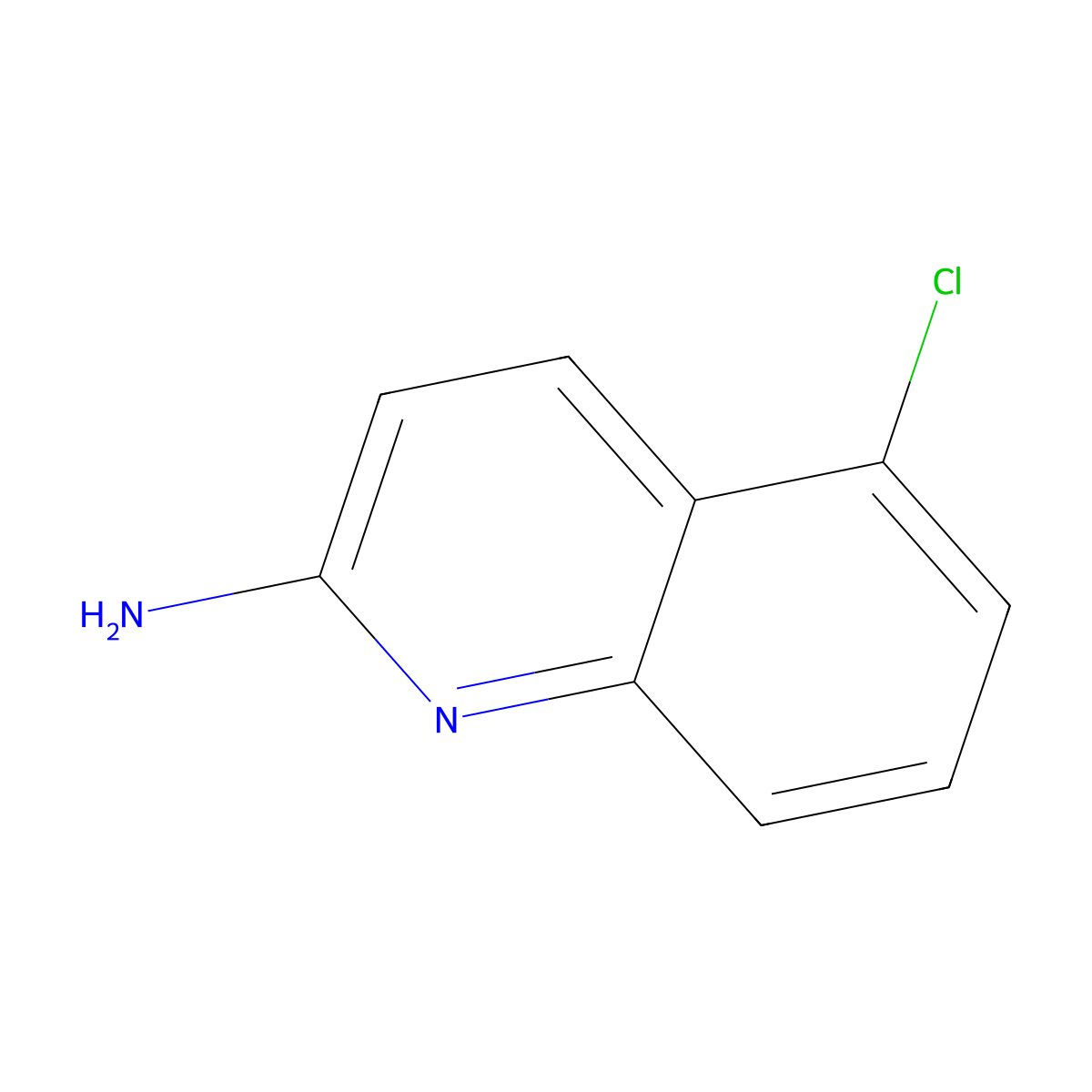 5-Chloroquinolin-2-amine molecular structure, CAS 68050-37-3