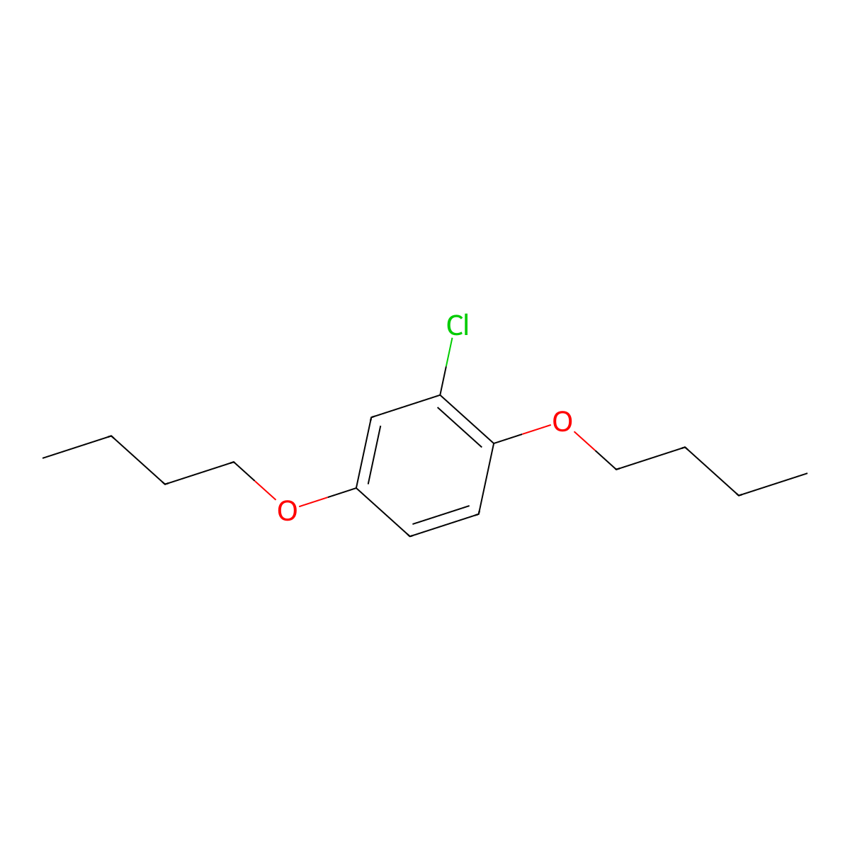 1,4-Dibutoxy-2-chlorobenzene molecular structure, CAS 68052-10-8