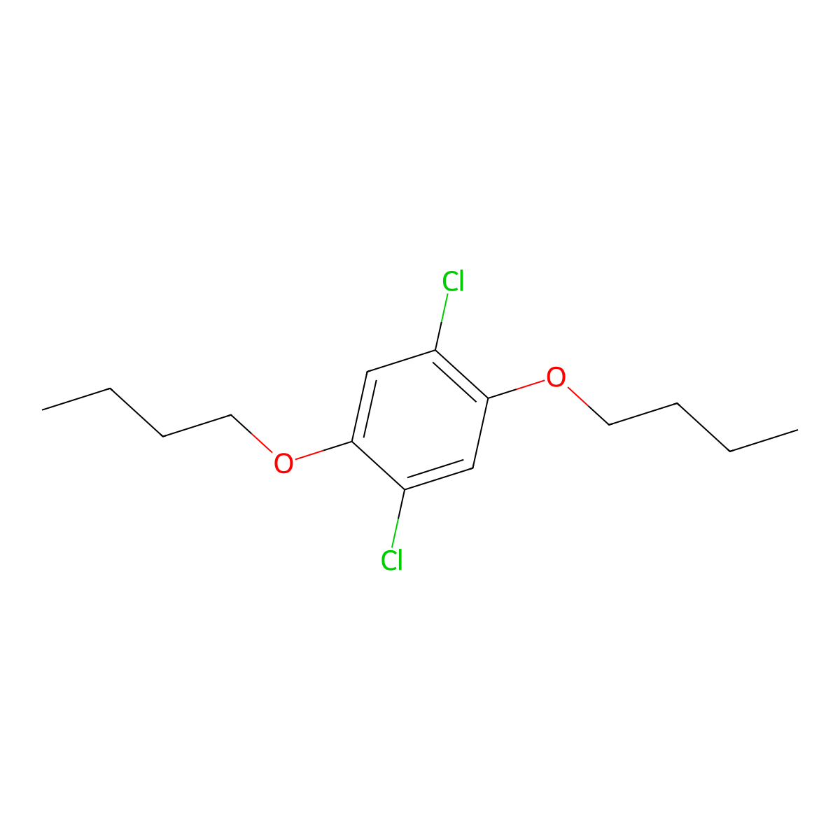 1,4-Dibutoxy-2,5-dichlorobenzene molecular structure, CAS 68052-14-2