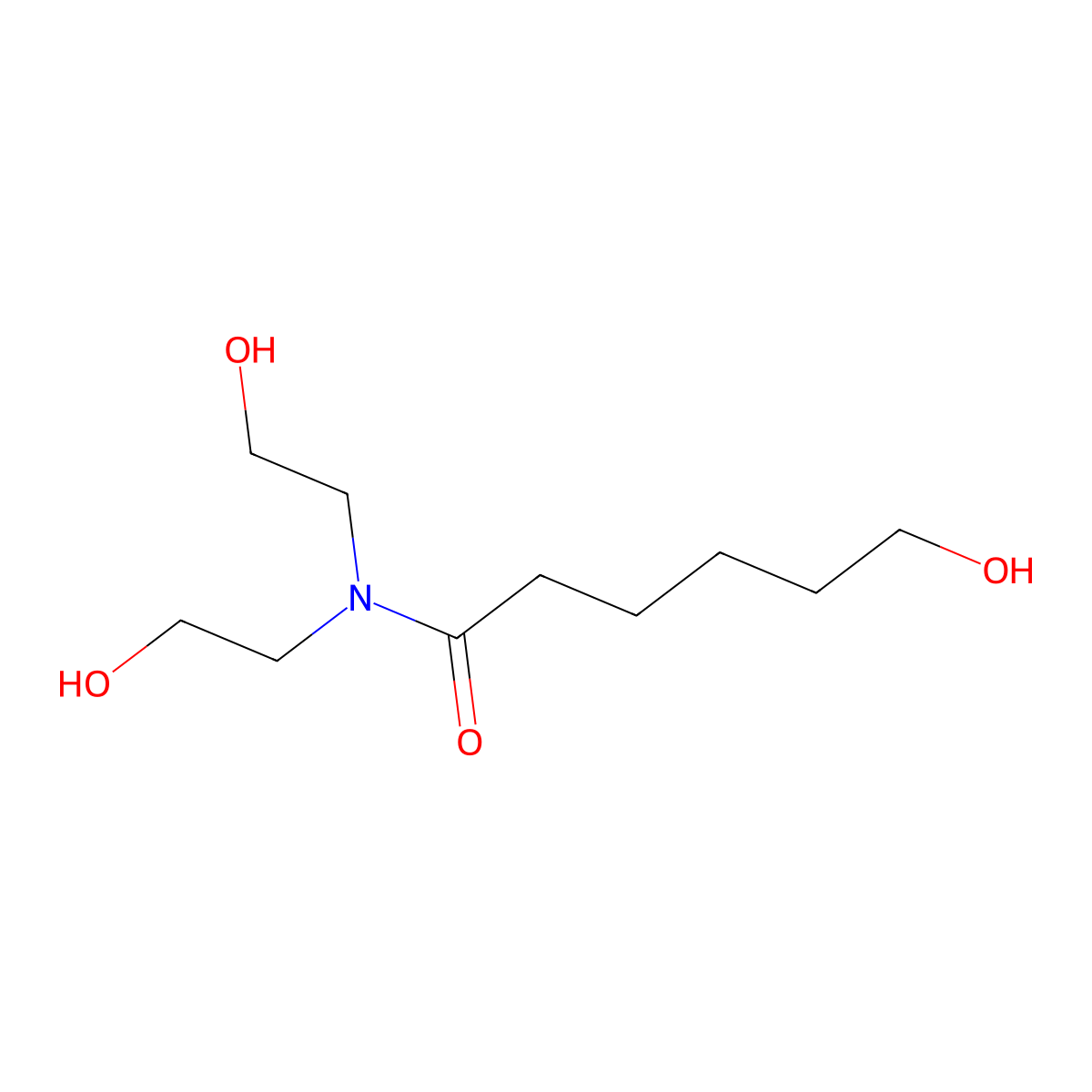 Hexanamide, 6-hydroxy-N,N-bis(2-hydroxyethyl)- molecular structure, CAS 68052-21-1