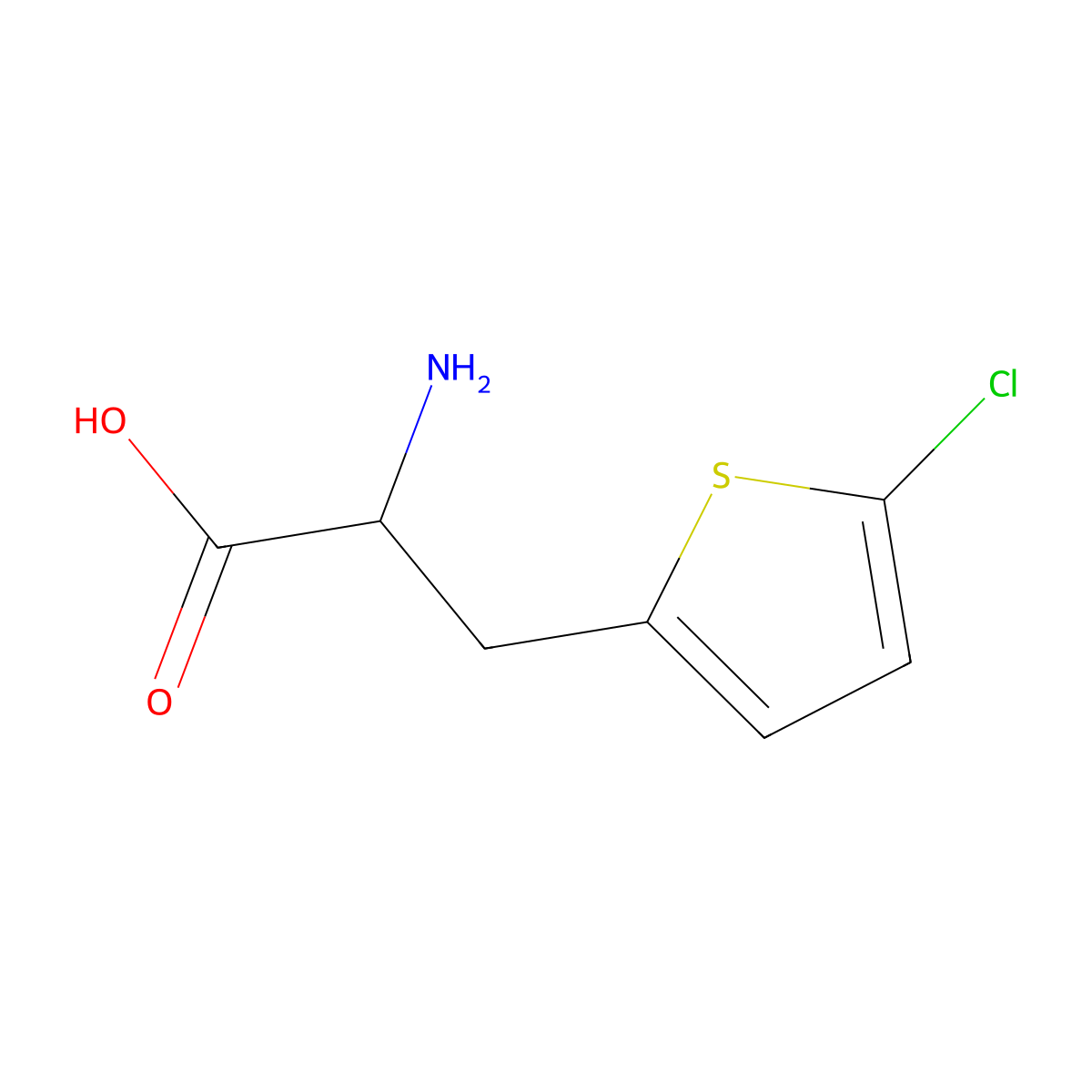 3-(5-Chlorothien-2-yl)-DL-alanine molecular structure, CAS 68056-35-9