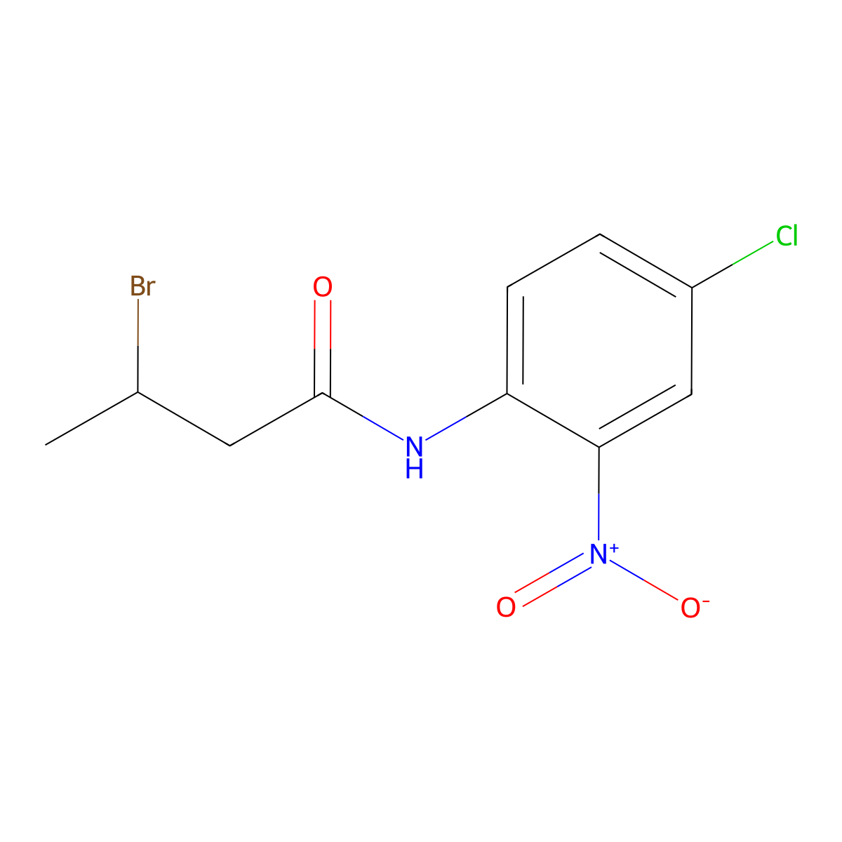 N1-(4-chloro-2-nitrophenyl)-3-bromobutanamide molecular structure, CAS 680579-53-7