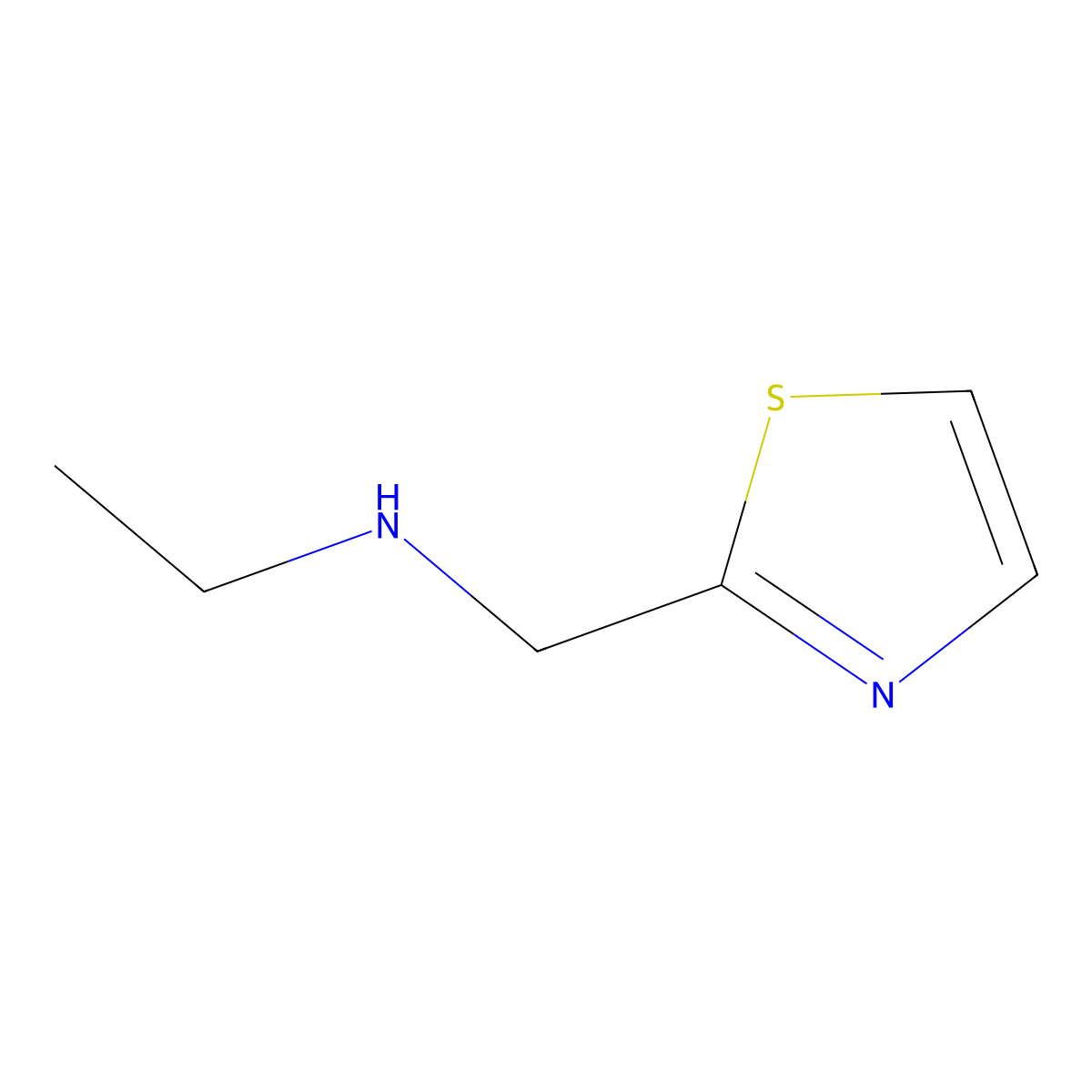 Ethyl-Thiazol-2-Ylmethyl-Amine molecular structure, CAS 680591-00-8