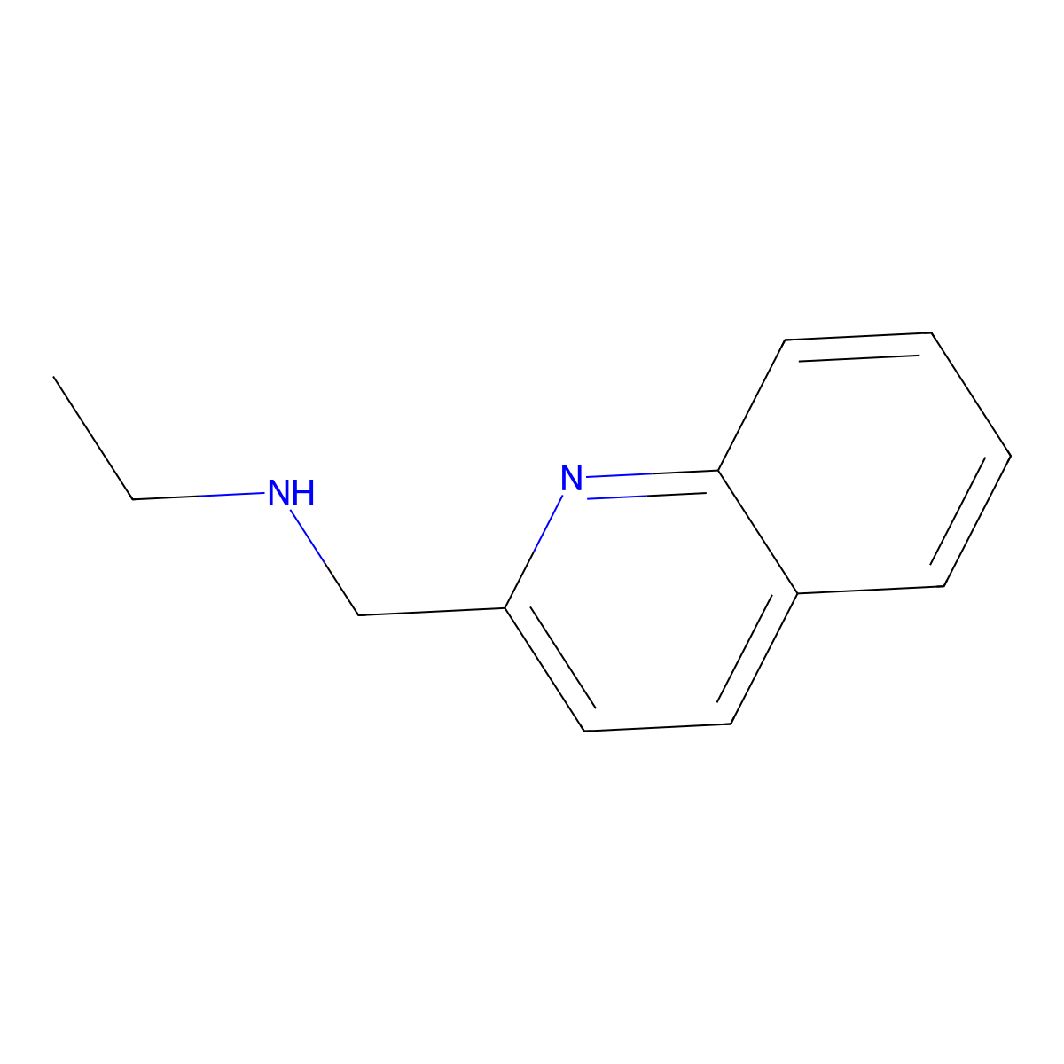 Ethyl[(quinolin-2-yl)methyl]amine molecular structure, CAS 680591-03-1