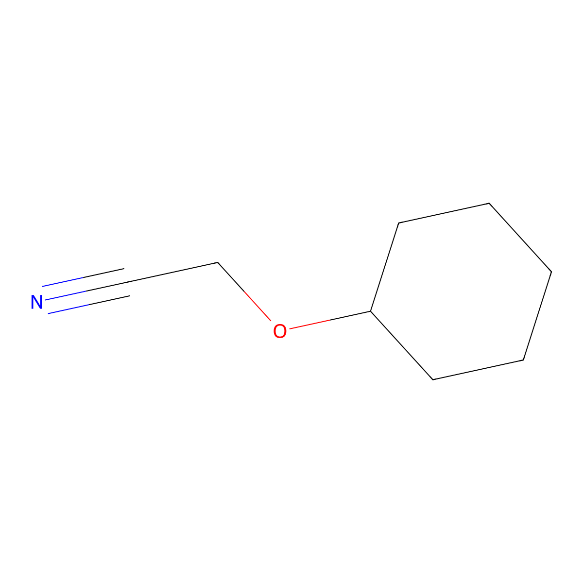 2-(Cyclohexyloxy)acetonitrile molecular structure, CAS 68060-33-3