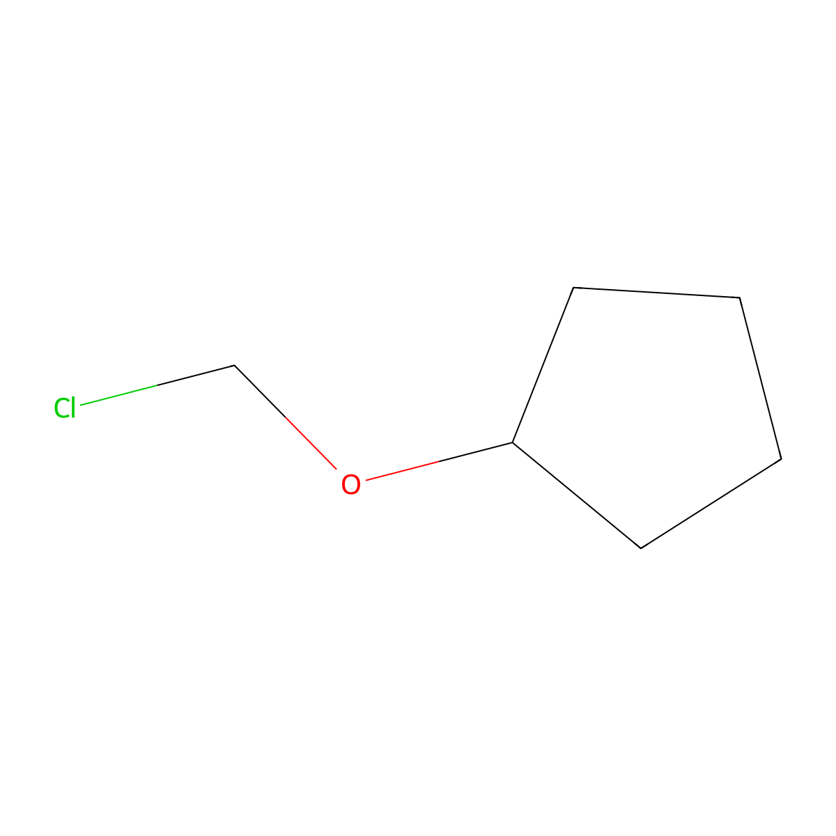 (Chloromethoxy)cyclopentane molecular structure, CAS 68060-41-3
