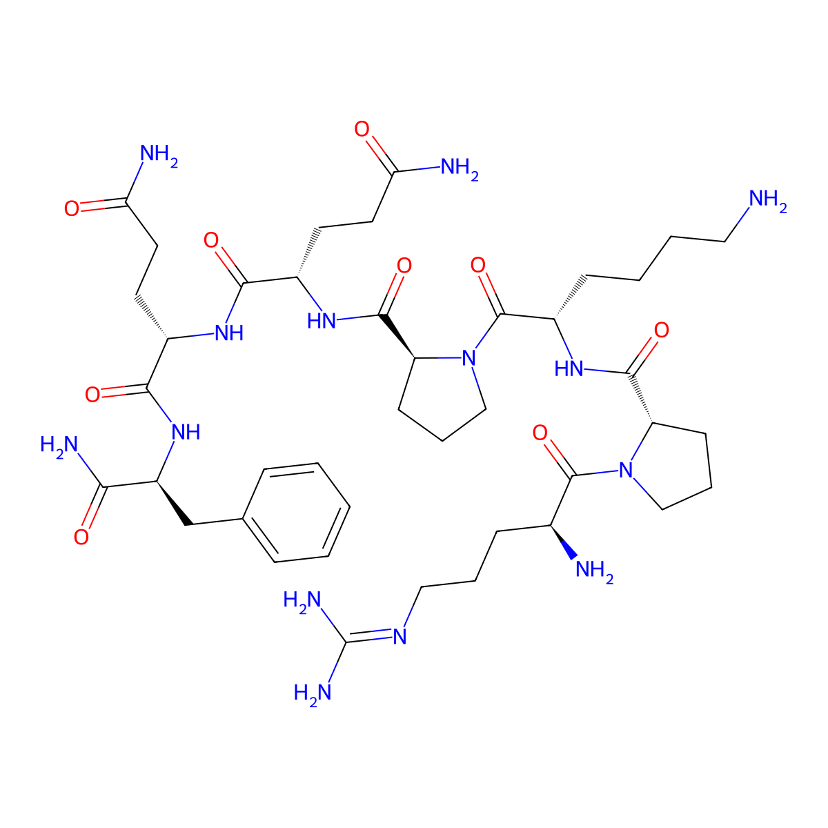 Substance P (1-7) molecular structure, CAS 68060-49-1