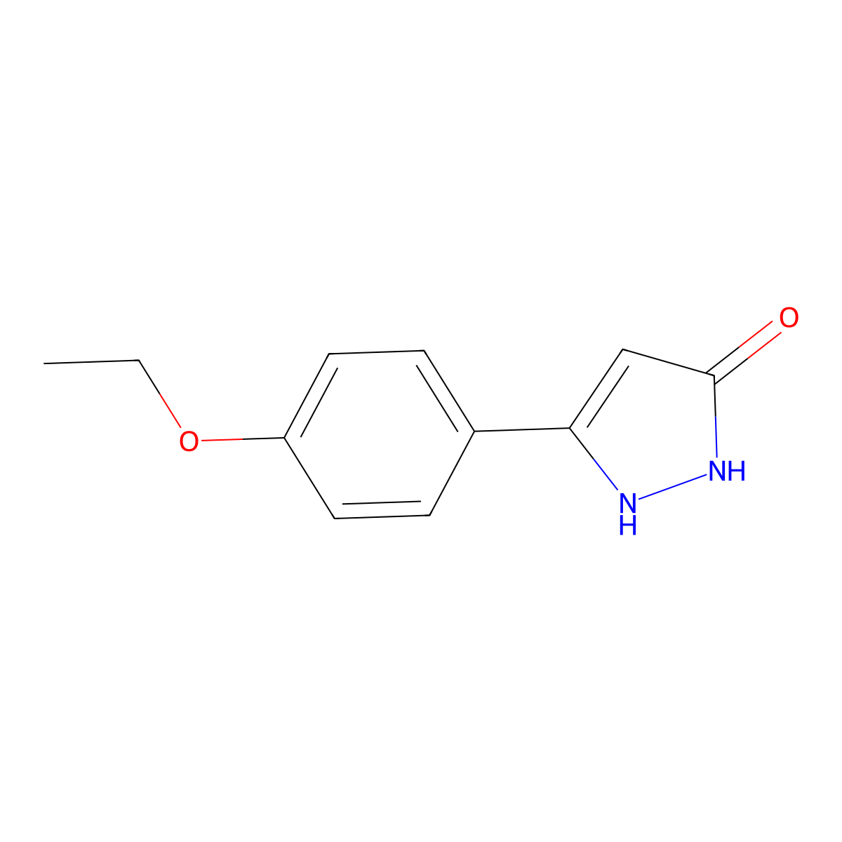 3-(4-Ethoxyphenyl)-1H-pyrazol-5-ol molecular structure, CAS 680615-79-6