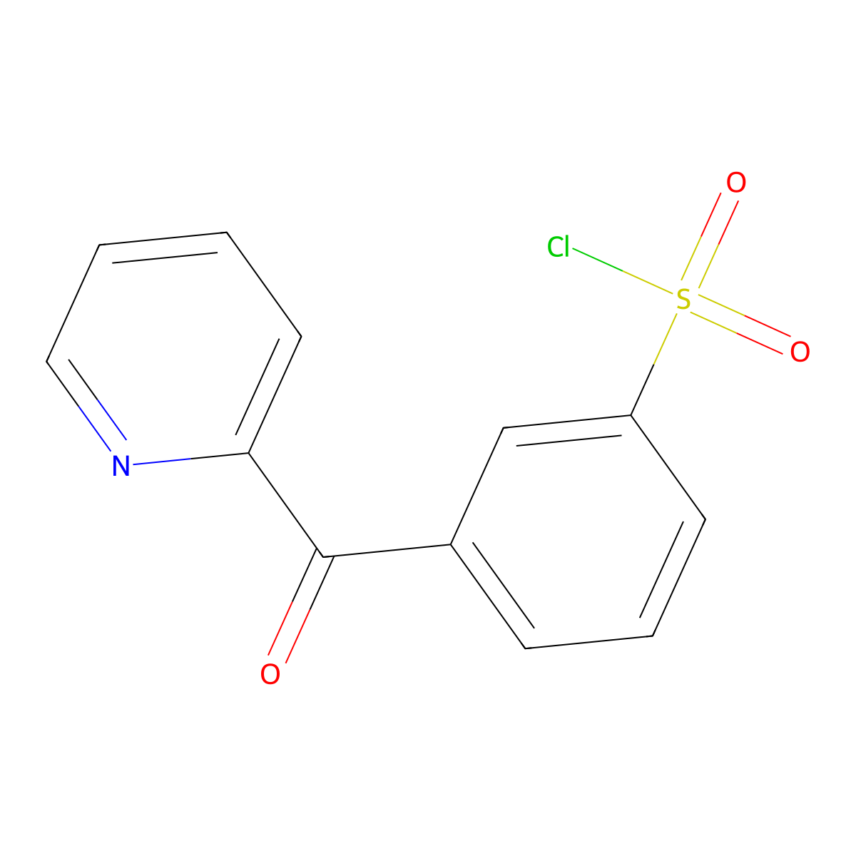 3-(pyridine-2-carbonyl)benzenesulfonyl Chloride molecular structure, CAS 680618-23-9