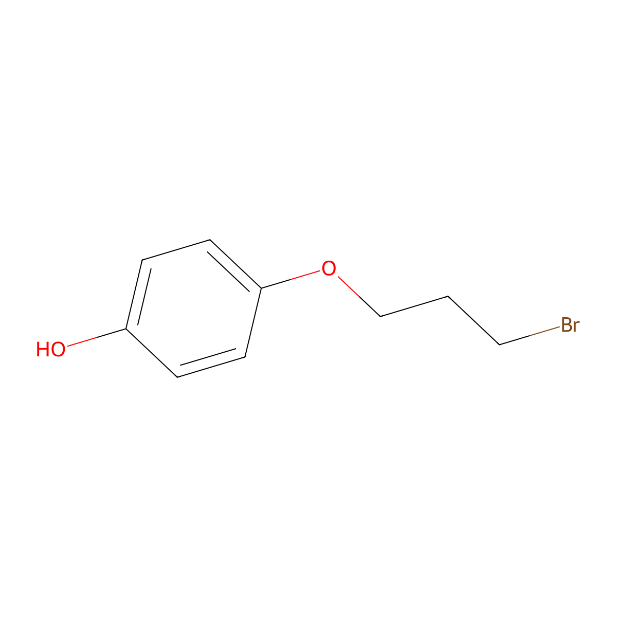 4-(3-Bromopropoxy)phenol molecular structure, CAS 68065-11-2