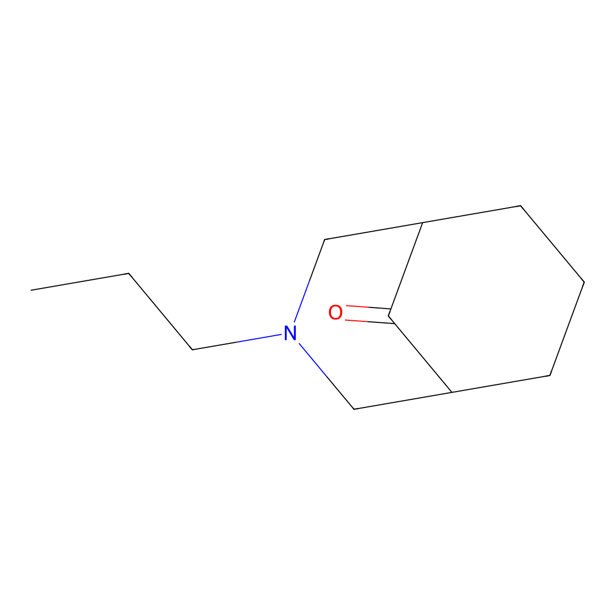 3-Propyl-3-azabicyclo[3.3.1]nonan-9-one molecular structure, CAS 68066-54-6