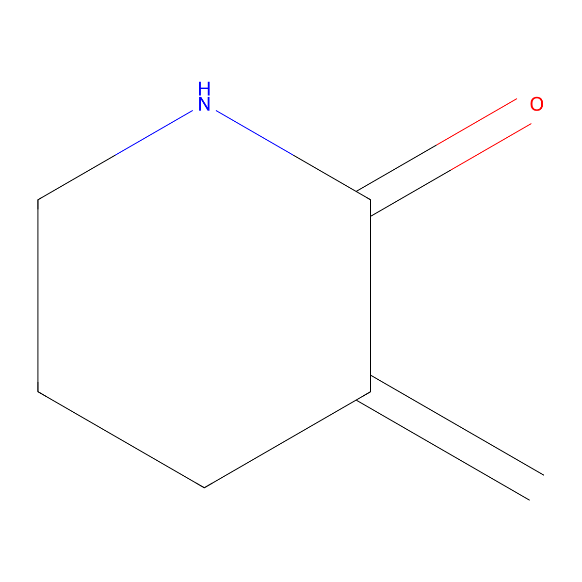 3-Methylidene-2-piperidinone molecular structure, CAS 68074-14-6