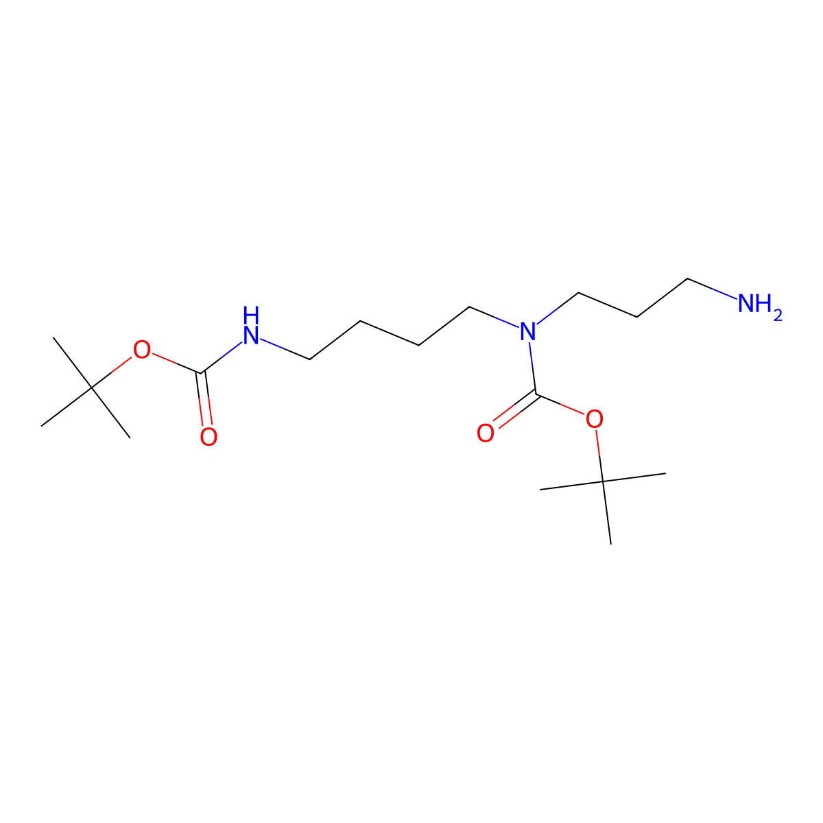 N1,N5-Bis-Boc-spermidine molecular structure, CAS 68076-39-1