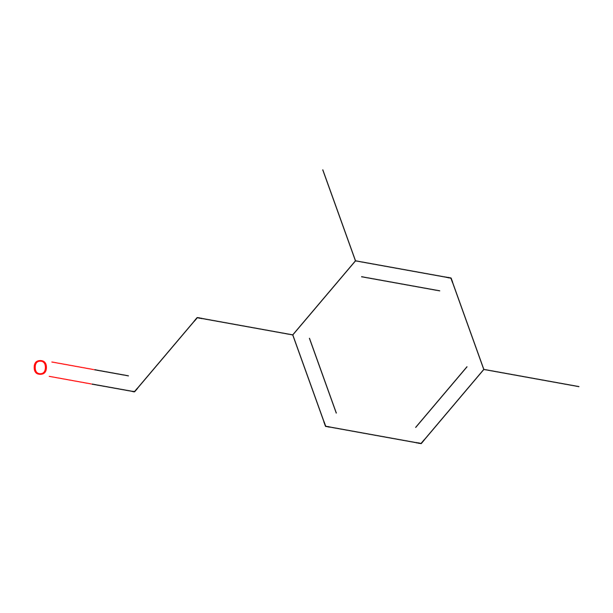 Benzeneacetaldehyde, 2,4-dimethyl- molecular structure, CAS 68083-55-6