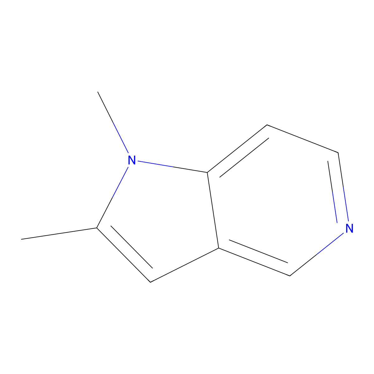 1,2-Dimethyl-1H-pyrrolo[3,2-C]pyridine molecular structure, CAS 680859-99-8