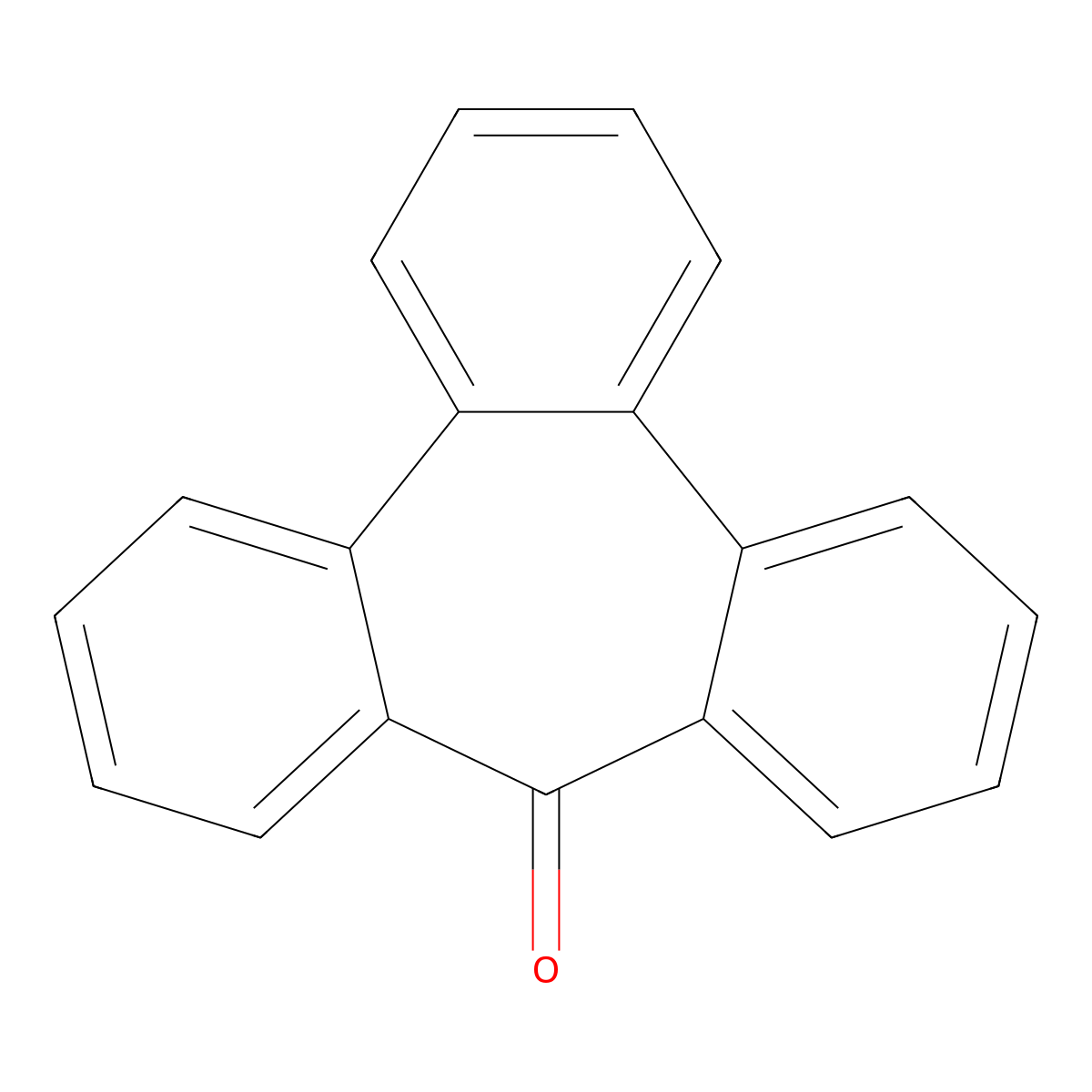9H-Tribenzo[a,c,e][7]annulen-9-one molecular structure, CAS 68089-73-6