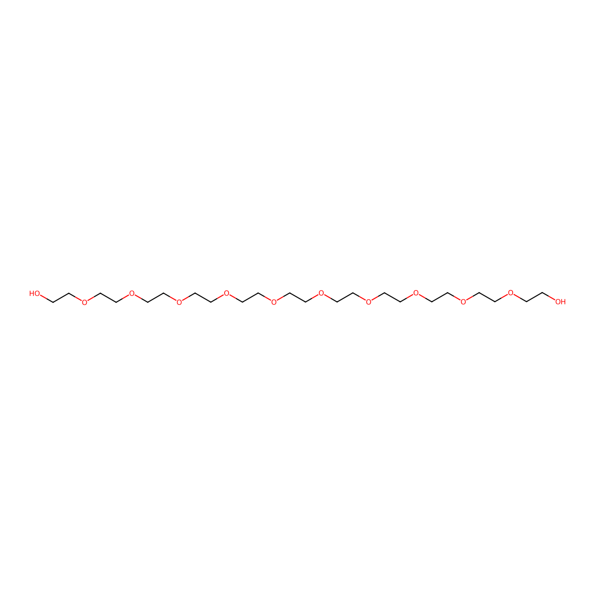 Undecaethylene glycol molecular structure, CAS 6809-70-7