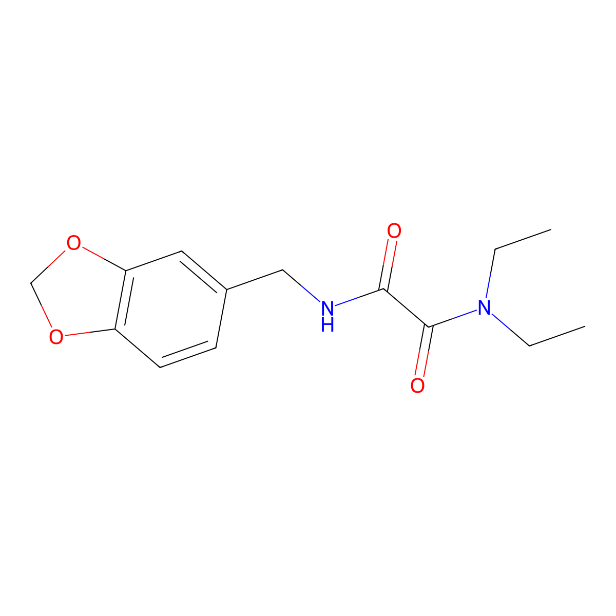 N1-(Benzo[d][1,3]dioxol-5-ylmethyl)-N2,N2-diethyloxalamide molecular structure, CAS 680983-19-1
