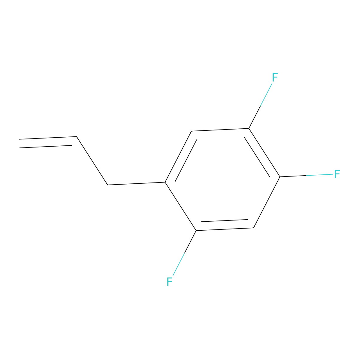 1,2,4-Trifluoro-5-(prop-2-en-1-yl)benzene molecular structure, CAS 680993-47-9