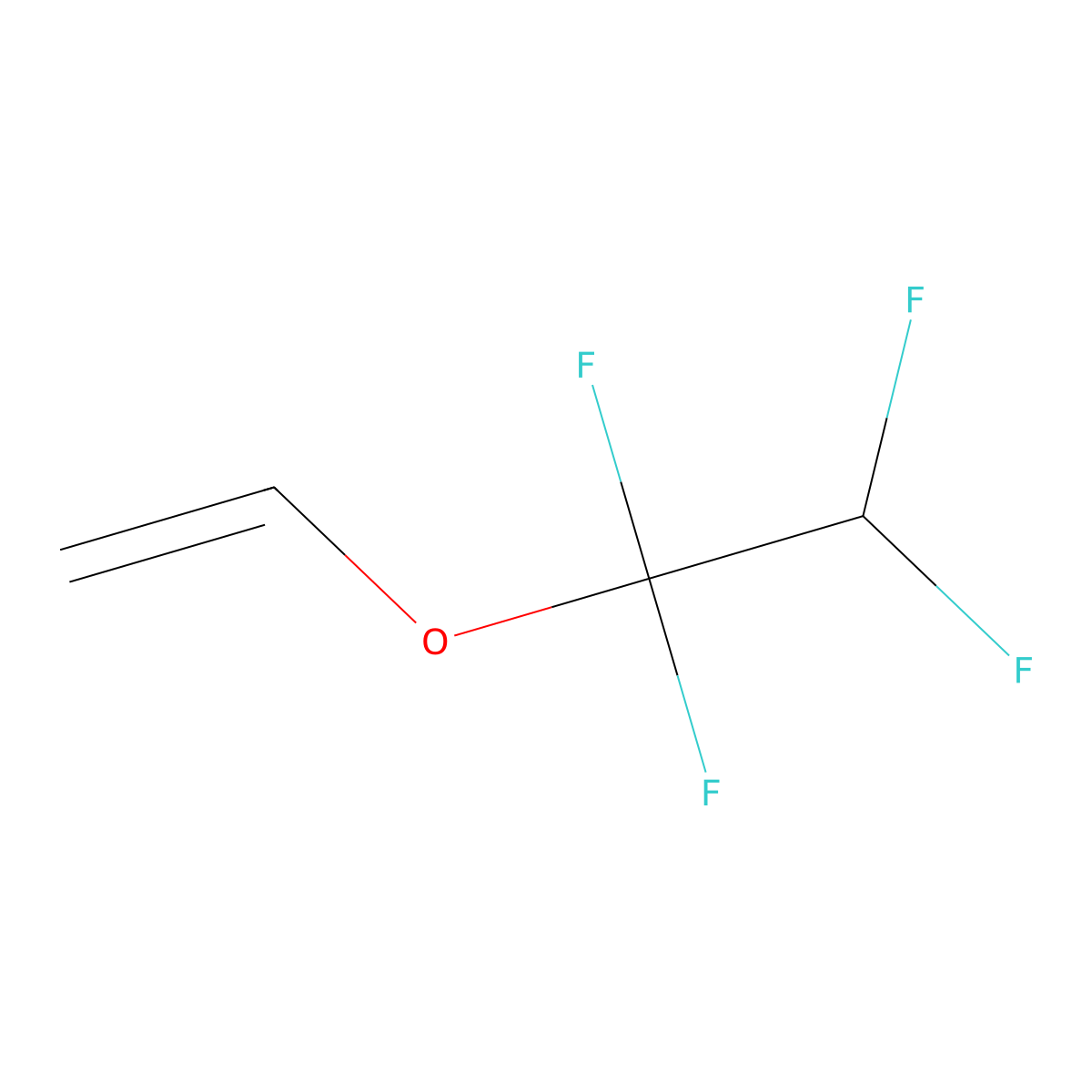 (1,1,2,2-Tetrafluoroethoxy)ethylene molecular structure, CAS 681-49-2