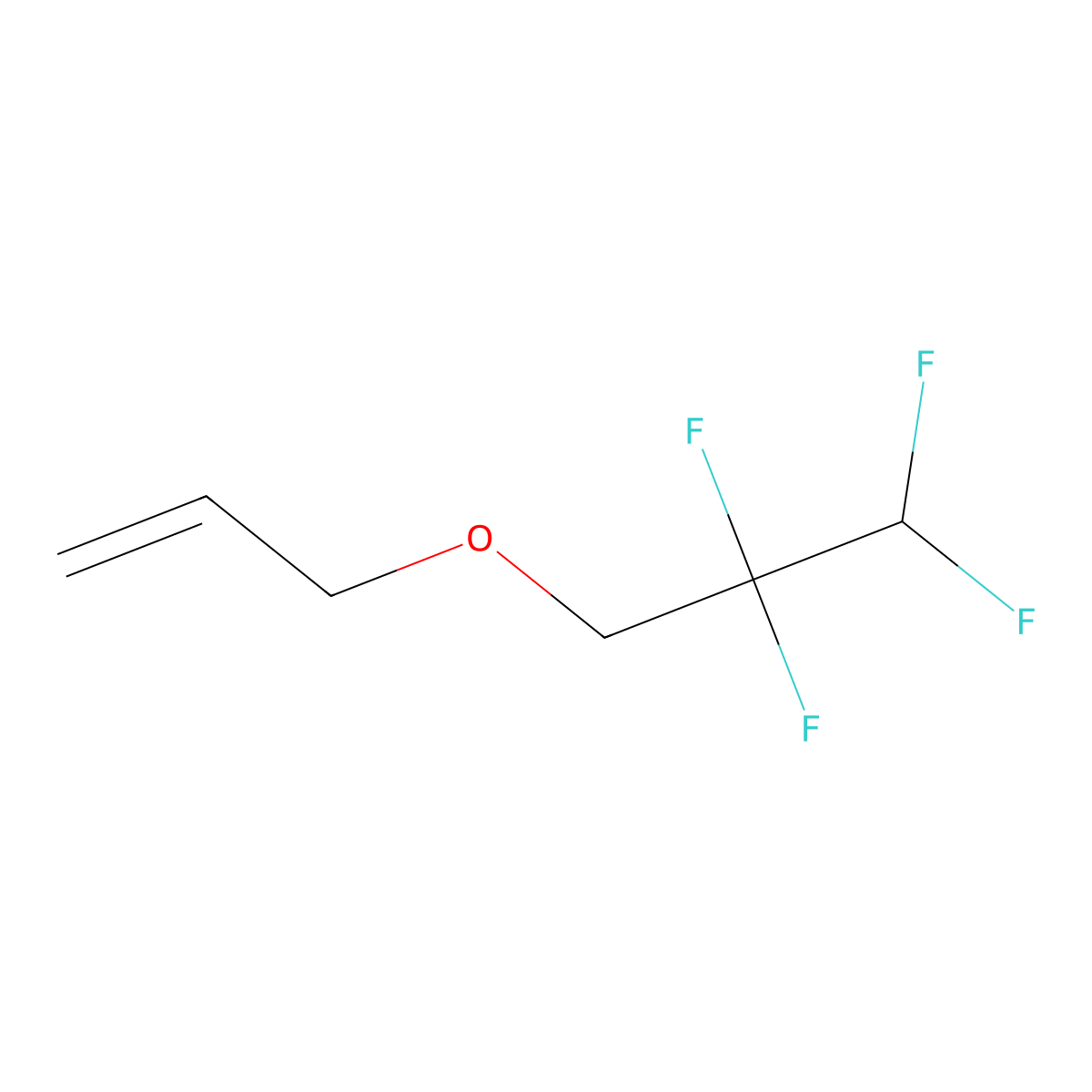 3-(2,2,3,3-Tetrafluoropropoxy)prop-1-ene molecular structure, CAS 681-68-5