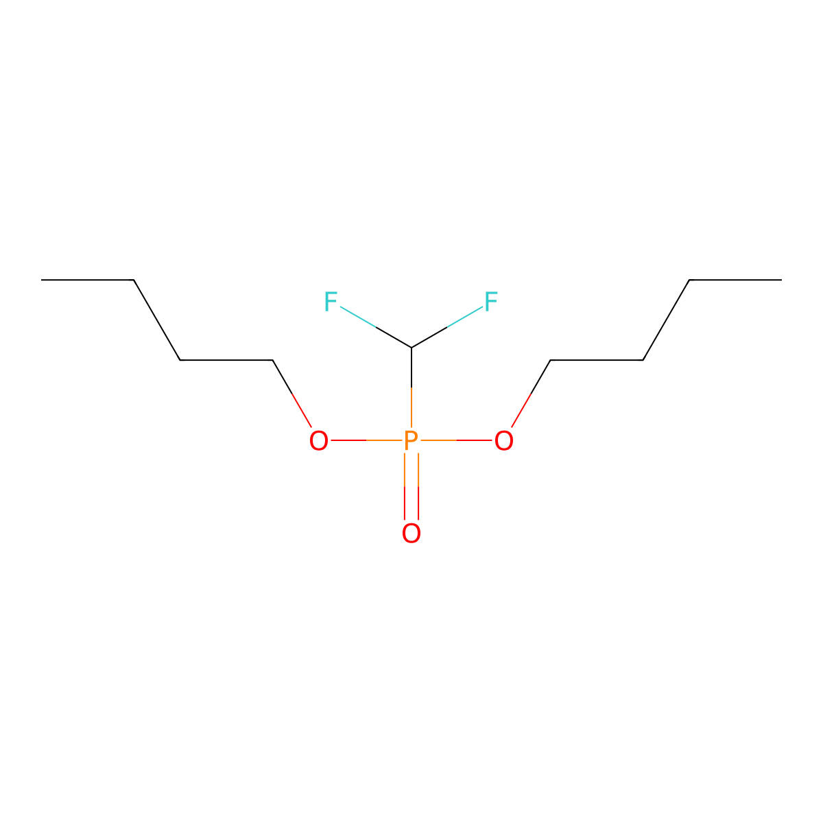 Dibutyl (difluoromethane)phosphonate molecular structure, CAS 681-83-4