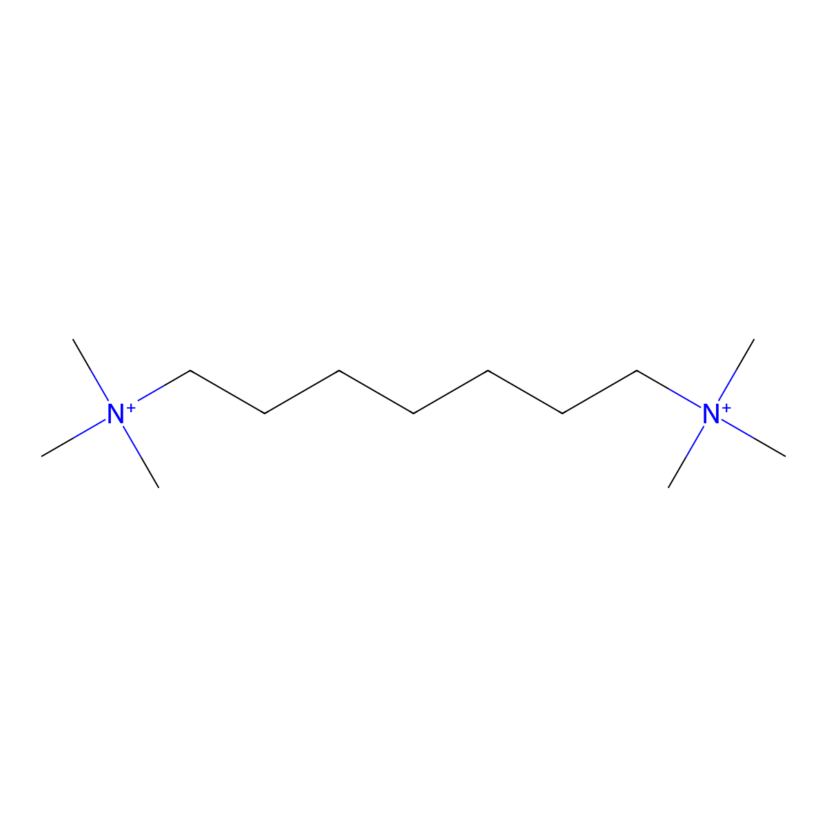Heptamethonium molecular structure, CAS 6810-45-3