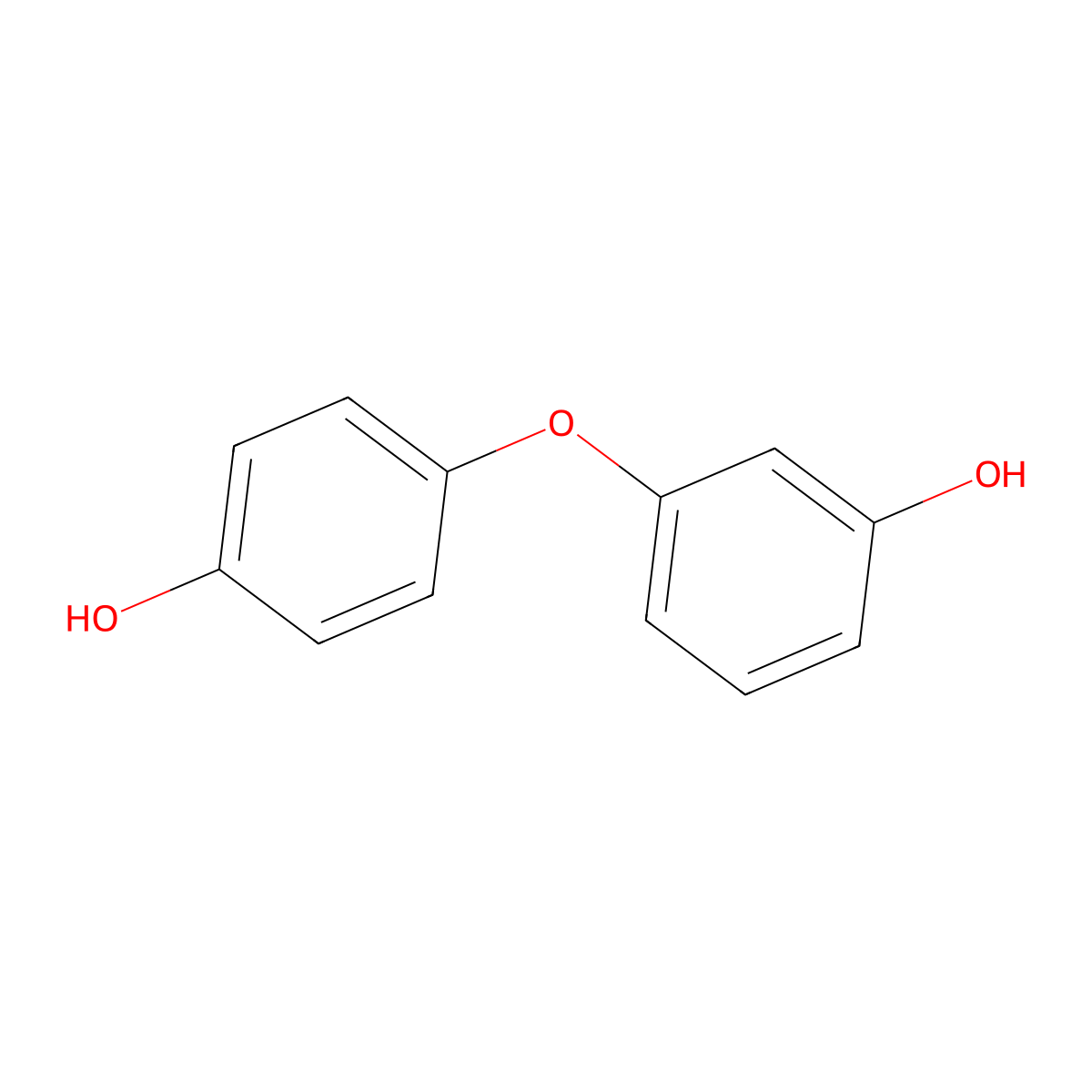 3-(4-Hydroxyphenoxy)phenol molecular structure, CAS 68100-19-6