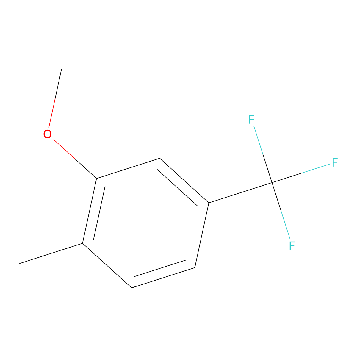 2-Methyl-5-(trifluoromethyl)anisole molecular structure, CAS 681035-94-9