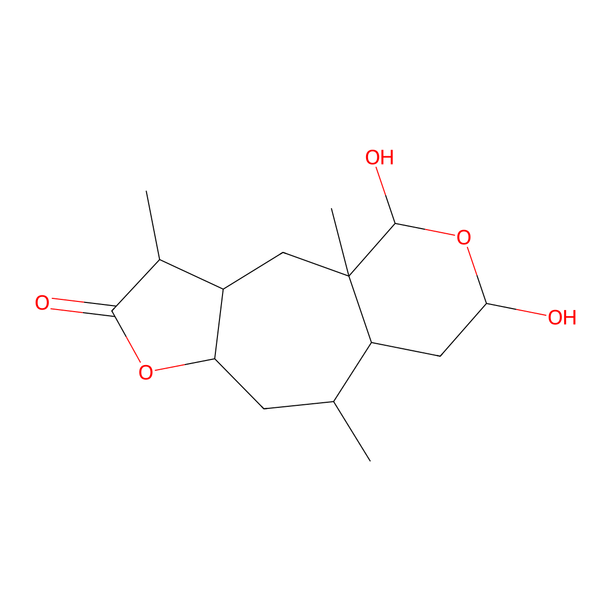 Dihydrohymenovin molecular structure, CAS 68107-25-5