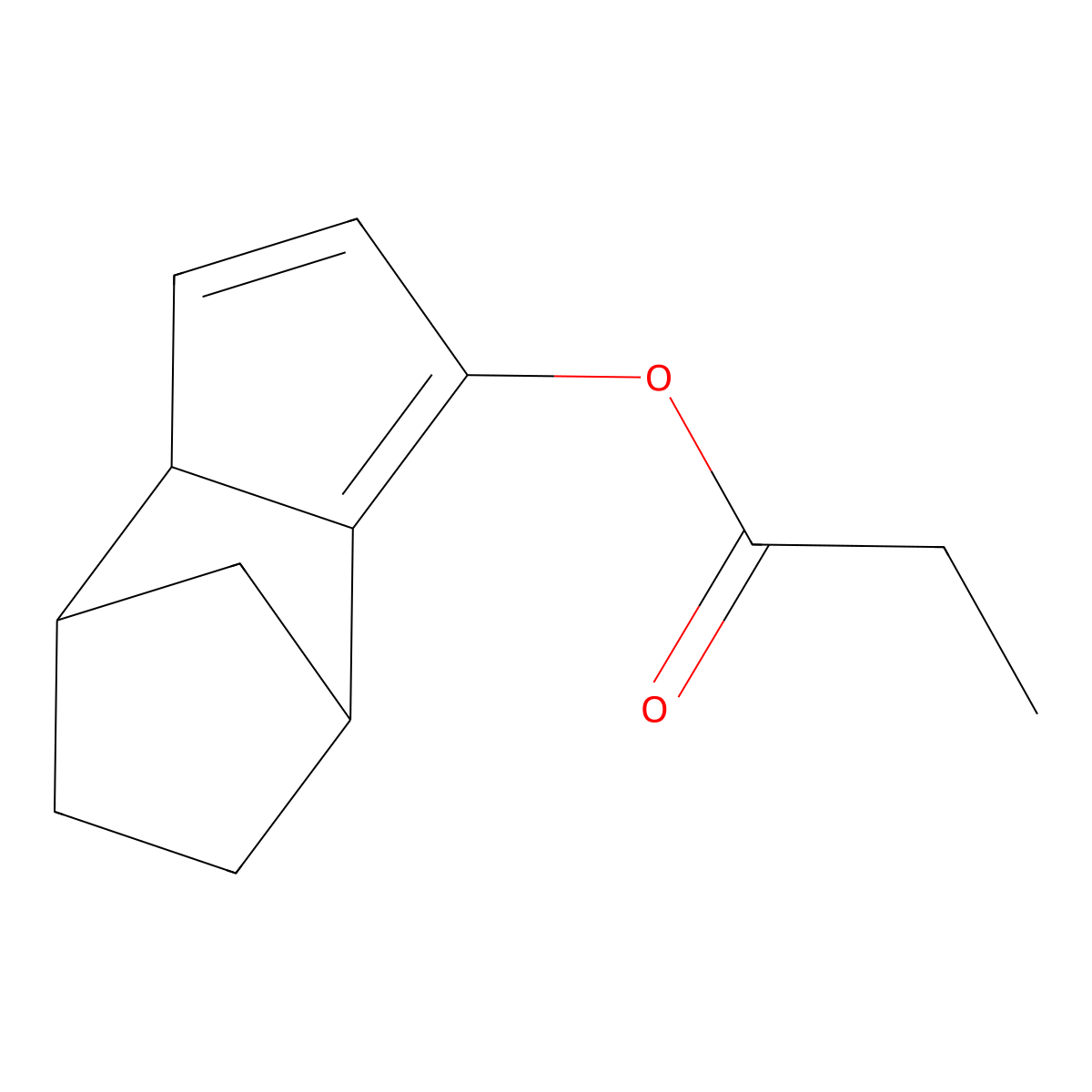 4,7-Methano-1H-indenol, 3a,4,7,7a-tetrahydro-, propanoate molecular structure, CAS 68109-65-9
