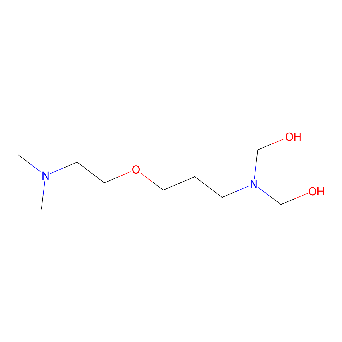 ((3-(2-(Dimethylamino)ethoxy)propyl)imino)bismethanol molecular structure, CAS 68109-94-4