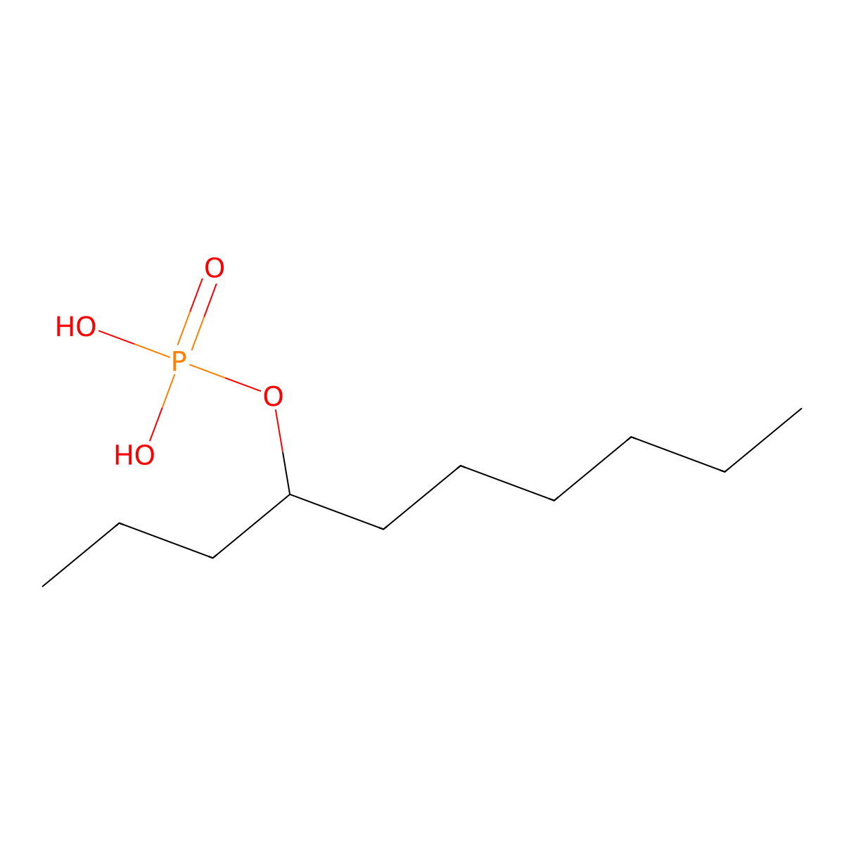 4-Decanol, 4-(dihydrogen phosphate) molecular structure, CAS 68110-00-9