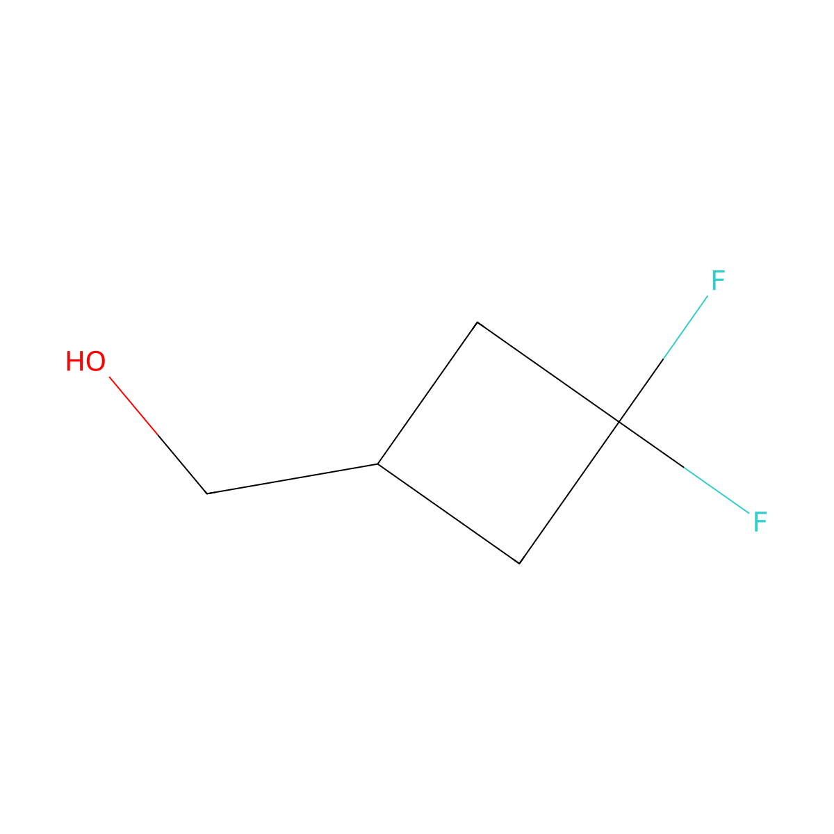 (3,3-Difluorocyclobutyl)methanol molecular structure, CAS 681128-39-2