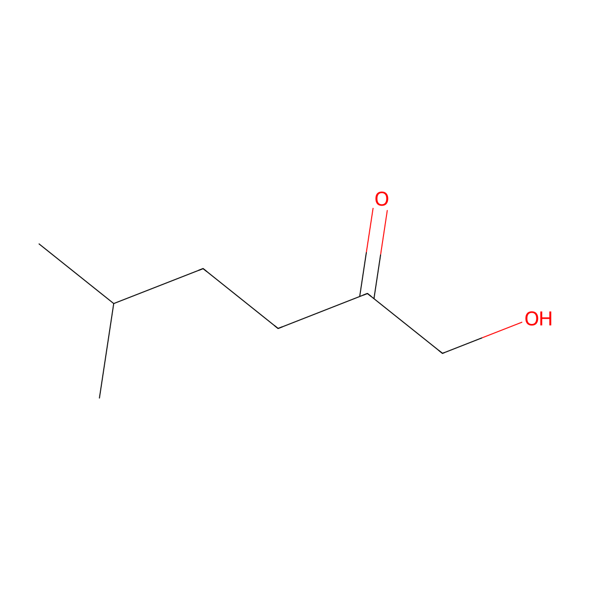 1-Hydroxy-5-methylhexan-2-one molecular structure, CAS 68113-56-4