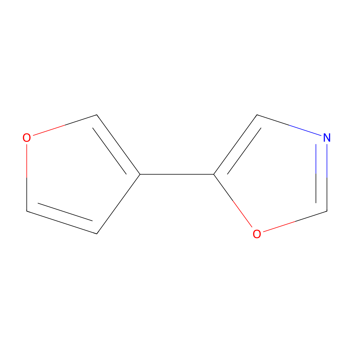 5-(Furan-3-yl)oxazole molecular structure, CAS 681135-52-4