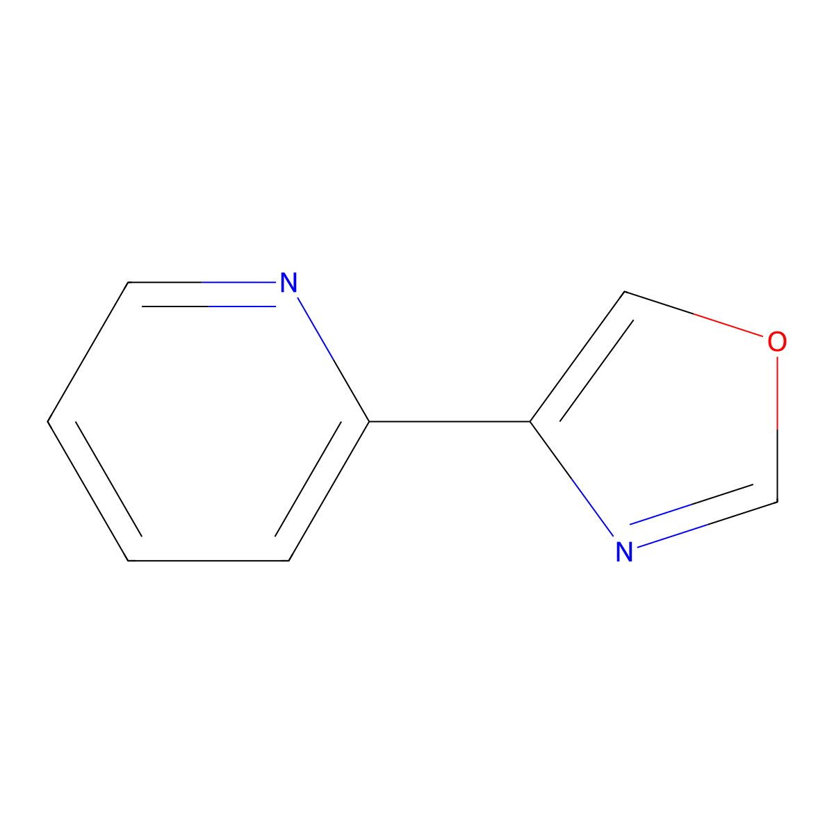4-(Pyridin-2-yl)oxazole molecular structure, CAS 681135-55-7