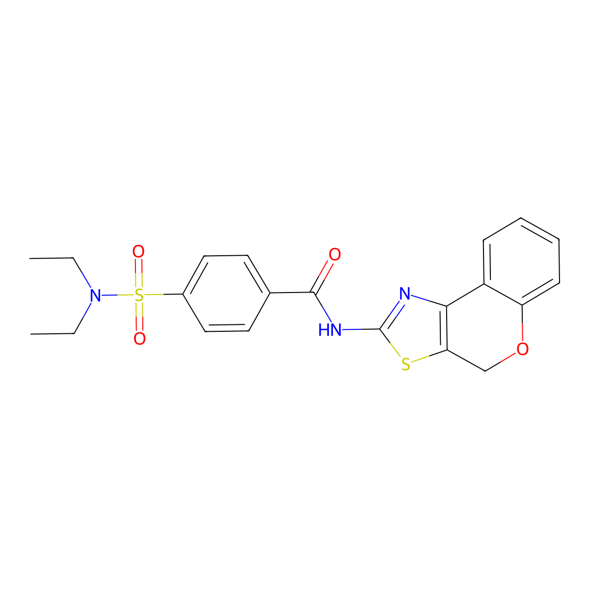 N-(4H-chromeno[4,3-d]thiazol-2-yl)-4-(N,N-diethylsulfamoyl)benzamide molecular structure, CAS 681156-88-7