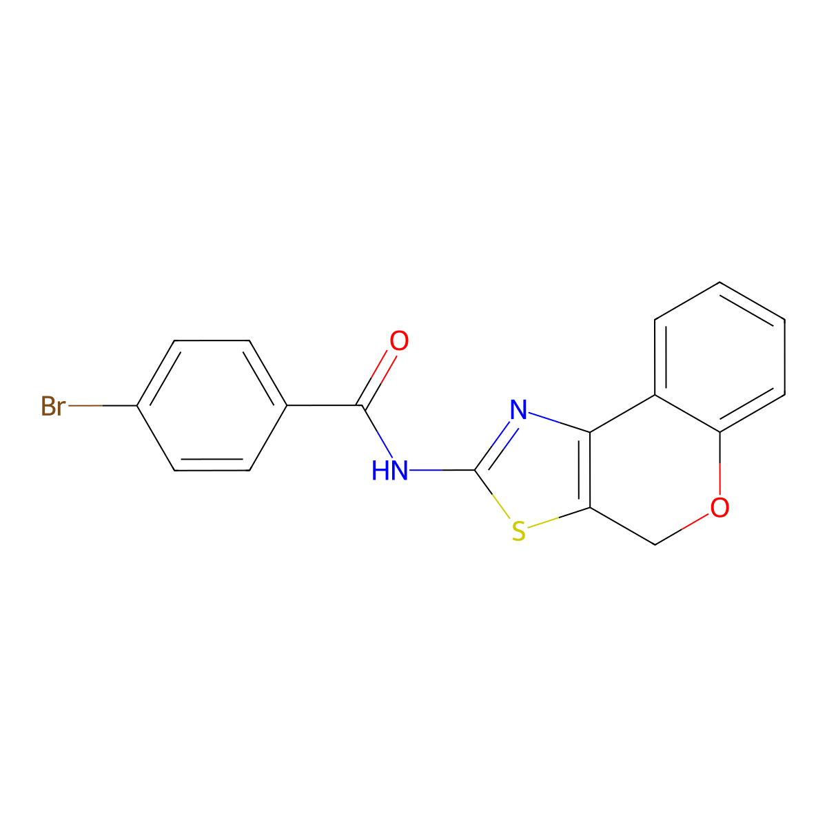 4-bromo-N-(4H-chromeno[4,3-d]thiazol-2-yl)benzamide molecular structure, CAS 681157-26-6