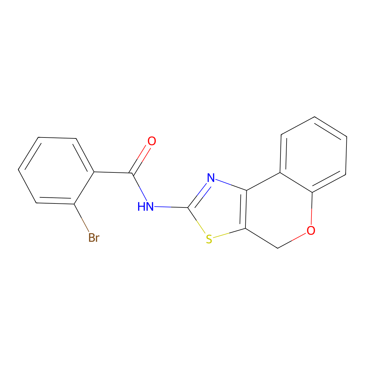 2-bromo-N-(4H-chromeno[4,3-d]thiazol-2-yl)benzamide molecular structure, CAS 681157-37-9