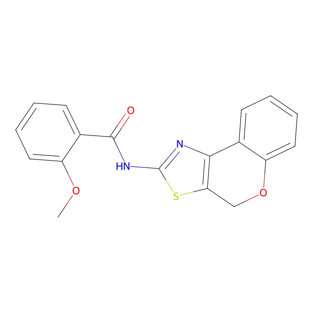 N-(4H-chromeno[4,3-d]thiazol-2-yl)-2-methoxybenzamide molecular structure, CAS 681157-42-6