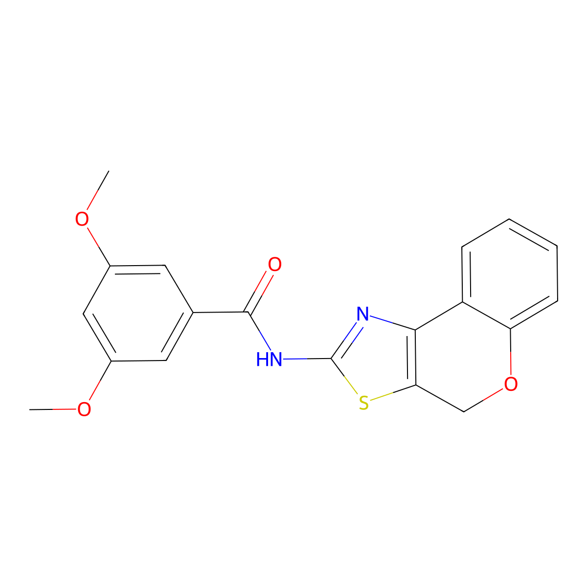 N-(4H-chromeno[4,3-d]thiazol-2-yl)-3,5-dimethoxybenzamide molecular structure, CAS 681157-67-5