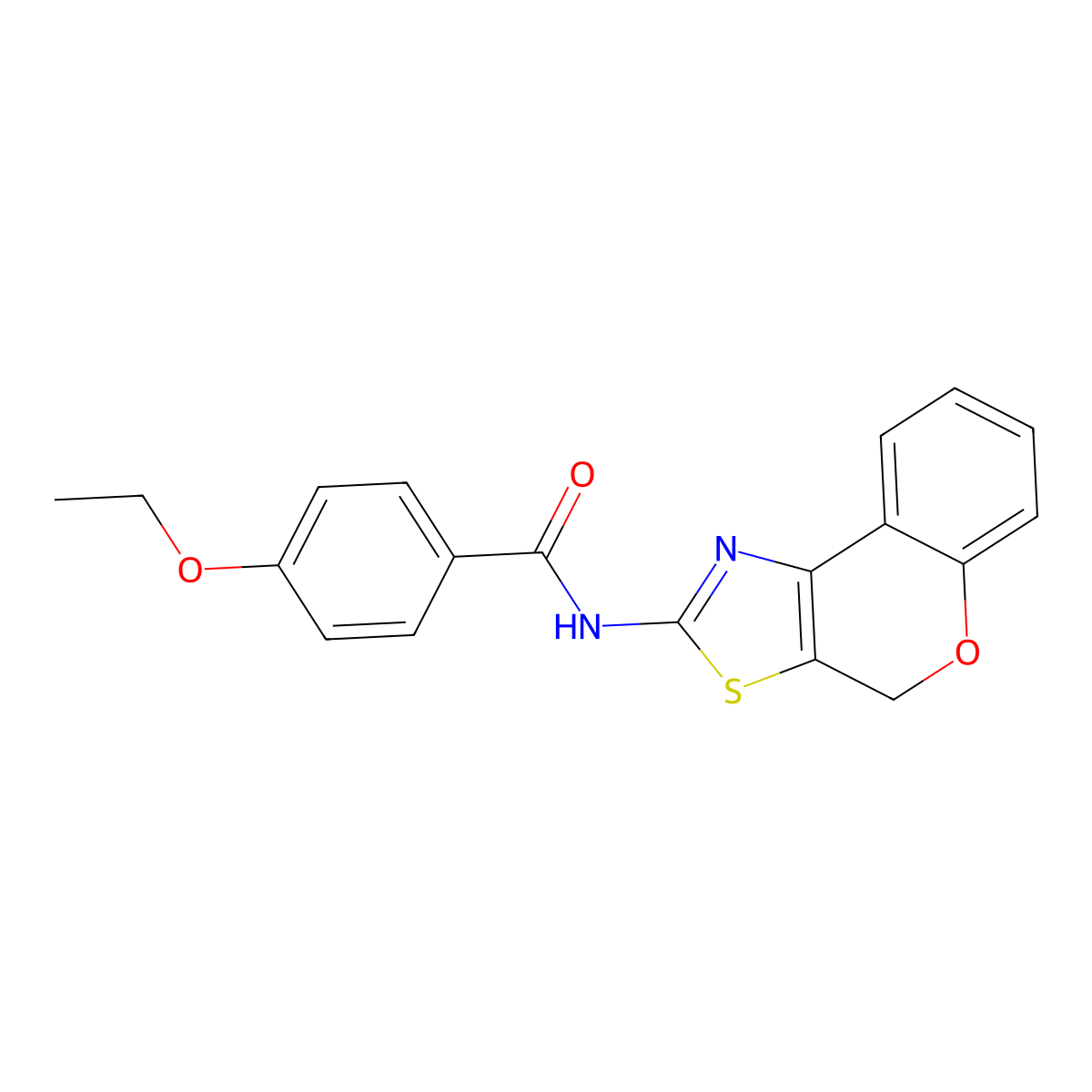 N-(4H-chromeno[4,3-d]thiazol-2-yl)-4-ethoxybenzamide molecular structure, CAS 681158-44-1