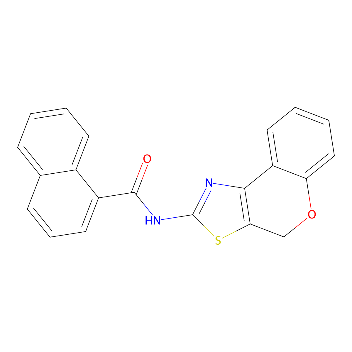 N-(4H-chromeno[4,3-d]thiazol-2-yl)-1-naphthamide molecular structure, CAS 681158-80-5