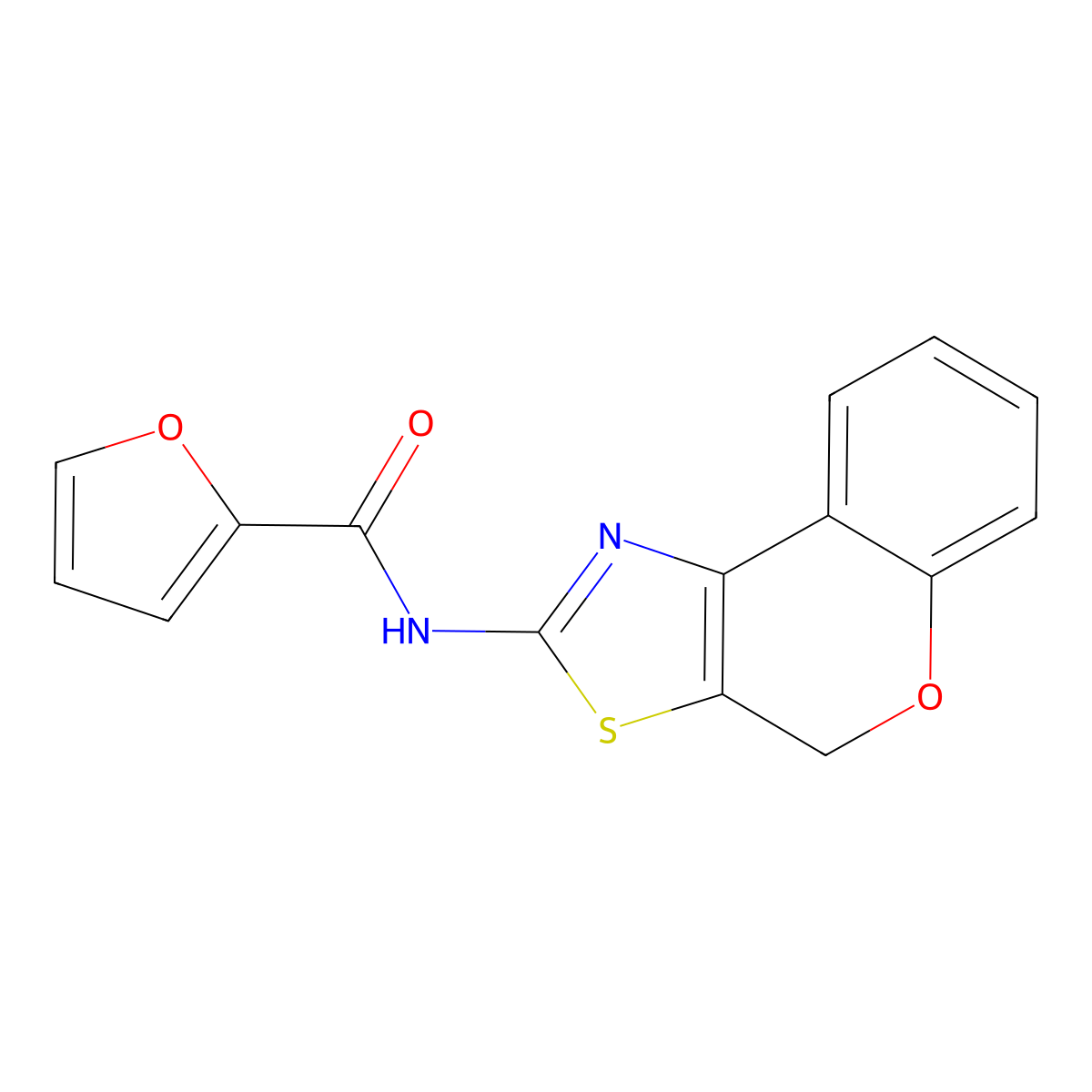 N-(4H-chromeno[4,3-d]thiazol-2-yl)furan-2-carboxamide molecular structure, CAS 681159-22-8