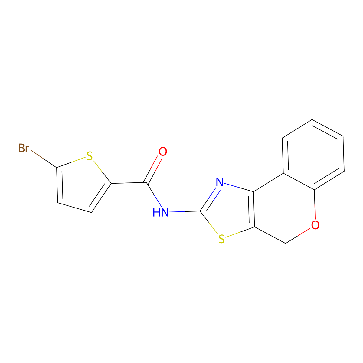 5-bromo-N-(4H-chromeno[4,3-d]thiazol-2-yl)thiophene-2-carboxamide molecular structure, CAS 681159-85-3