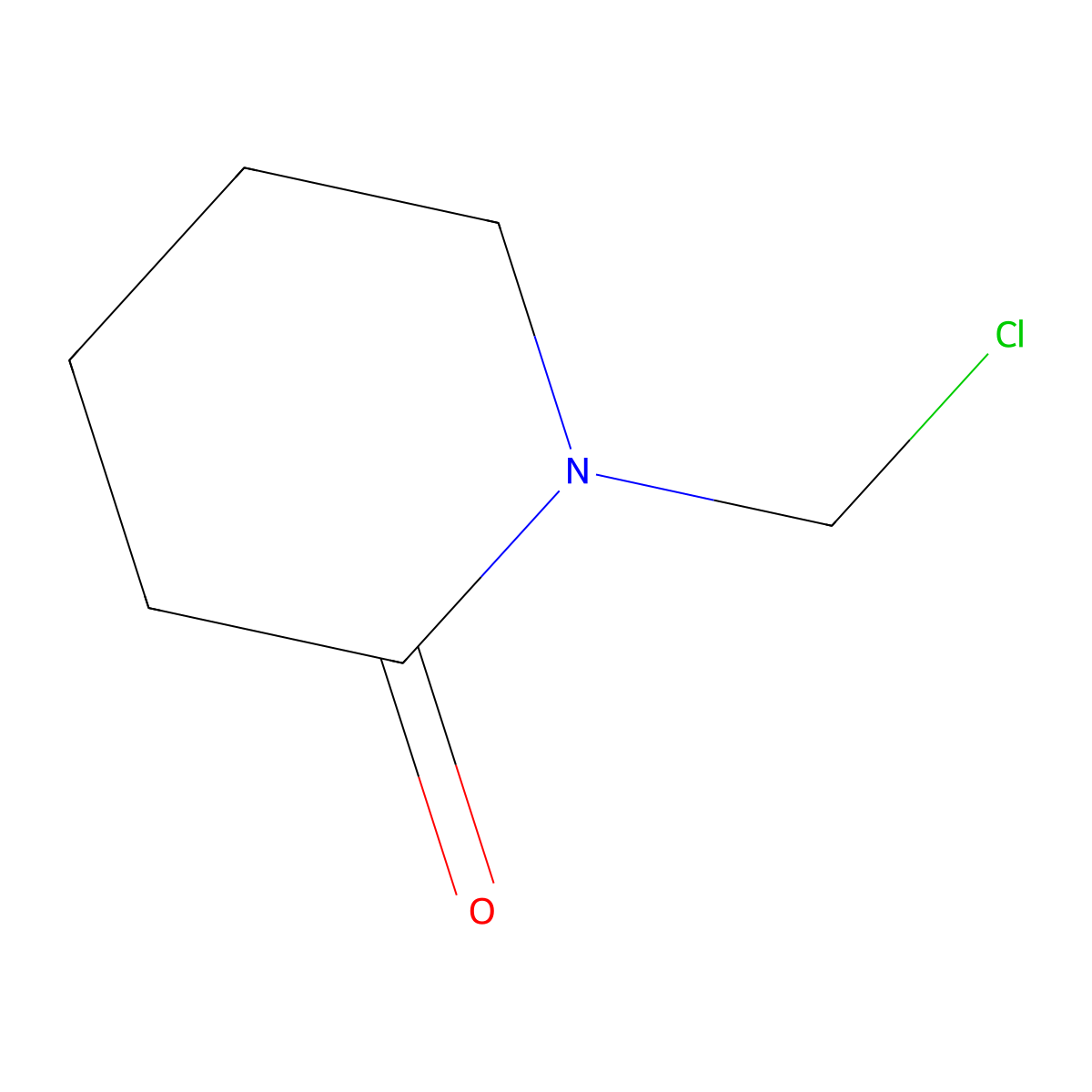 1-(Chloromethyl)piperidin-2-one molecular structure, CAS 68116-79-0